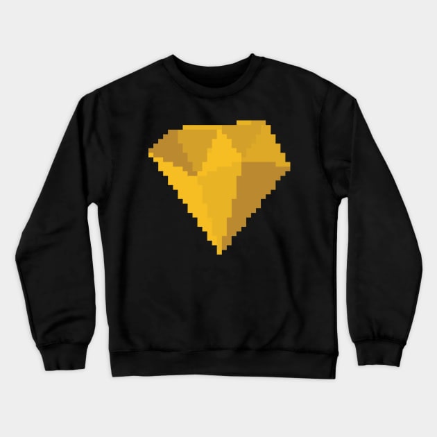 Topaz Gem Pixel Art Crewneck Sweatshirt by christinegames